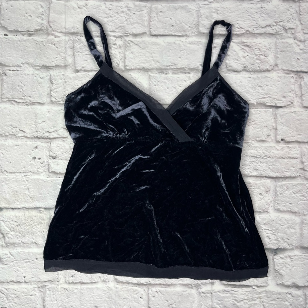 Navy/Dark Blue Velvet Tank Top